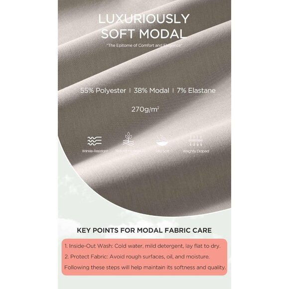 Women's Khaki Back Slit High Waist Casual Long Pencil Modal Soft Maxi Skirt - Picture 5 of 5